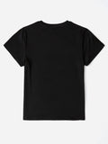 Letter Graphic Round Neck Short Sleeve T-Shirt - Trendsi