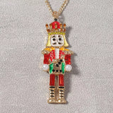 18K Gold-Plated Nutcracker Pendant Necklace - Trendsi - Flyclothing LLC