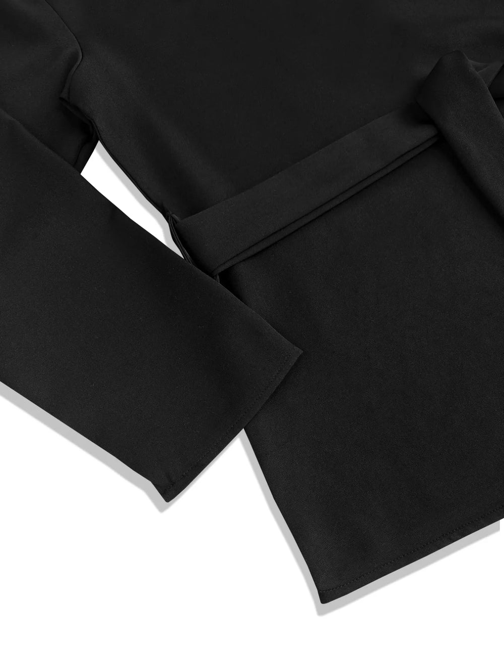 Tie-Waist Long Sleeve Top and Pants Set - Trendsi - Flyclothing LLC