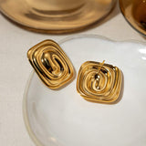 Stainless Steel Stud Earrings - Trendsi - Flyclothing LLC