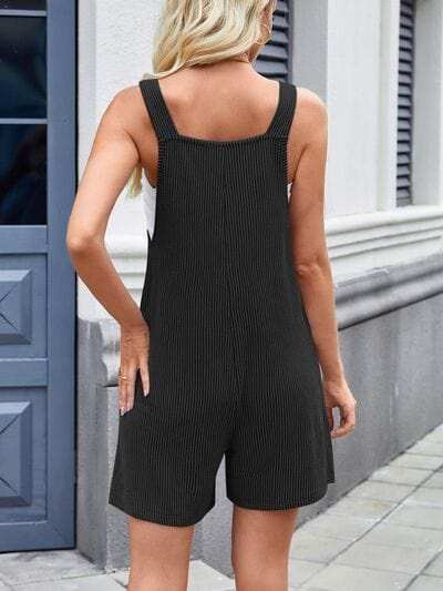 Lovelet Knotted Wide Strap Scoop Neck Overalls - Trendsi - Flyclothing LLC