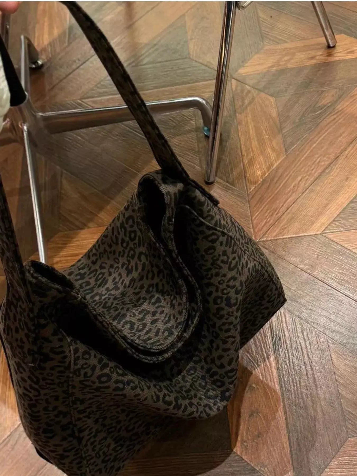 Leopard Print Tote Bag - Trendsi - Flyclothing LLC