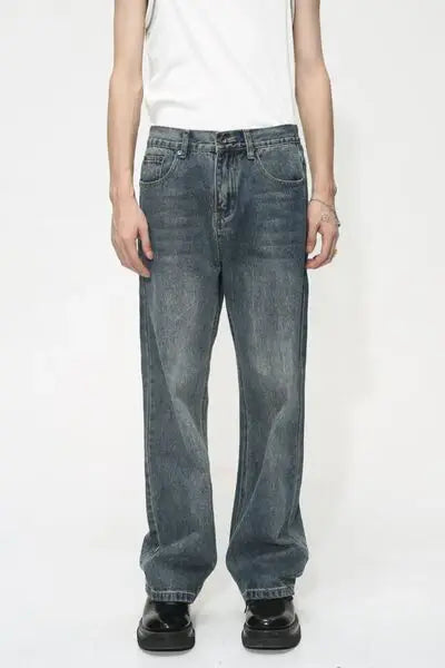 Mid Rise Jeans with Pockets - Trendsi - Flyclothing LLC