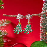 Christmas Tree Drop Earrings - Trendsi - Flyclothing LLC