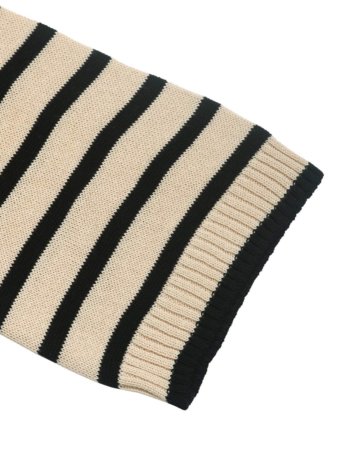 Striped Round Neck Long Sleeve Knit Top - Trendsi - Flyclothing LLC