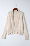 Solid Color Open Front Cardigan - Trendsi - Flyclothing LLC