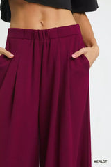 Umgee Wide Leg Pants with Pockets - Trendsi - Flyclothing LLC