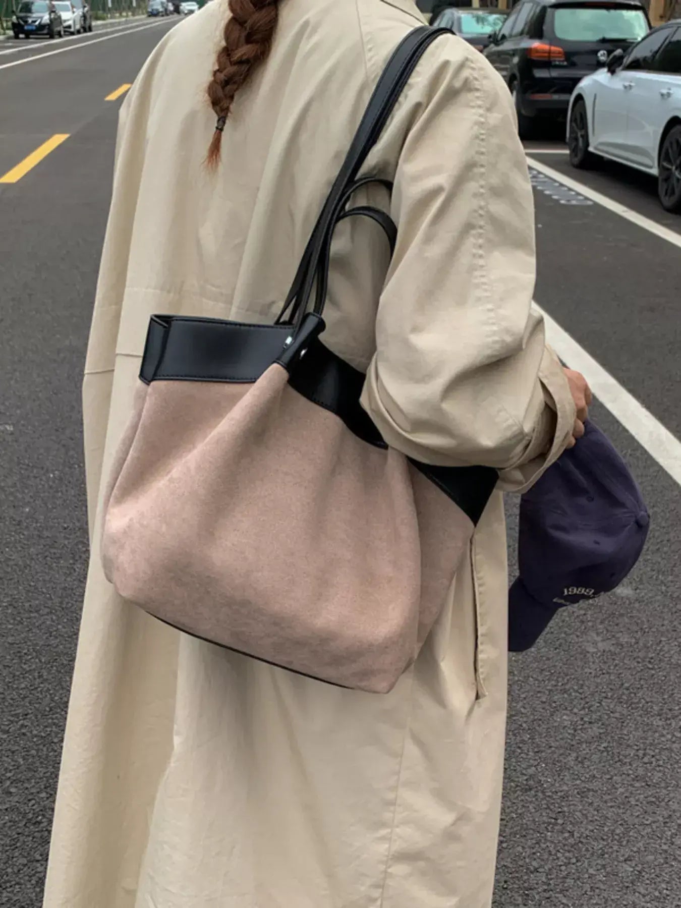Lightweight Classic Color Tote Bag - Trendsi - Flyclothing LLC