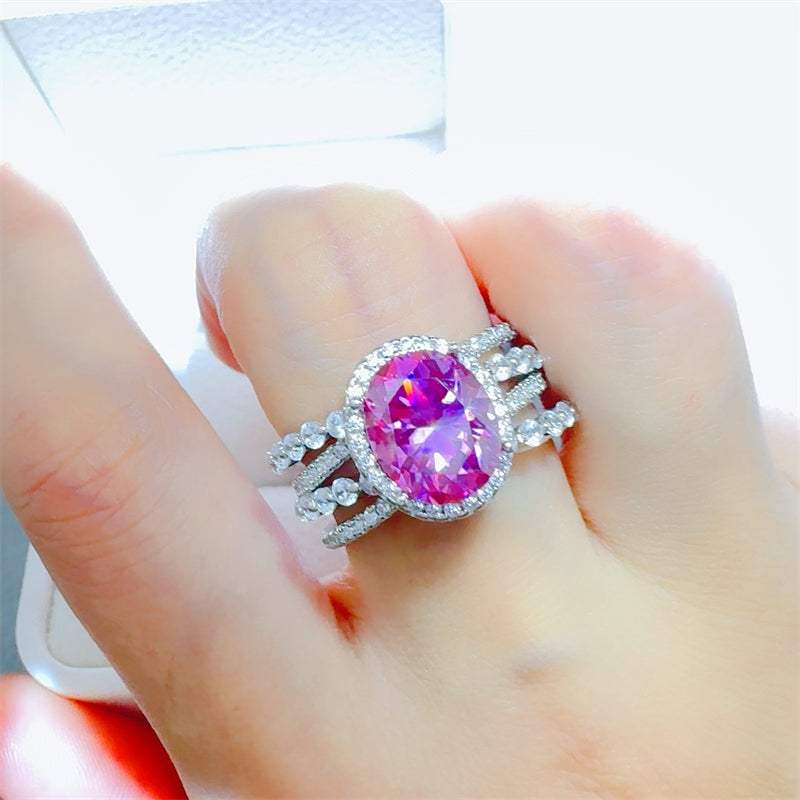 3 Carat Moissanite 925 Sterling Silver Ring - Trendsi - Flyclothing LLC