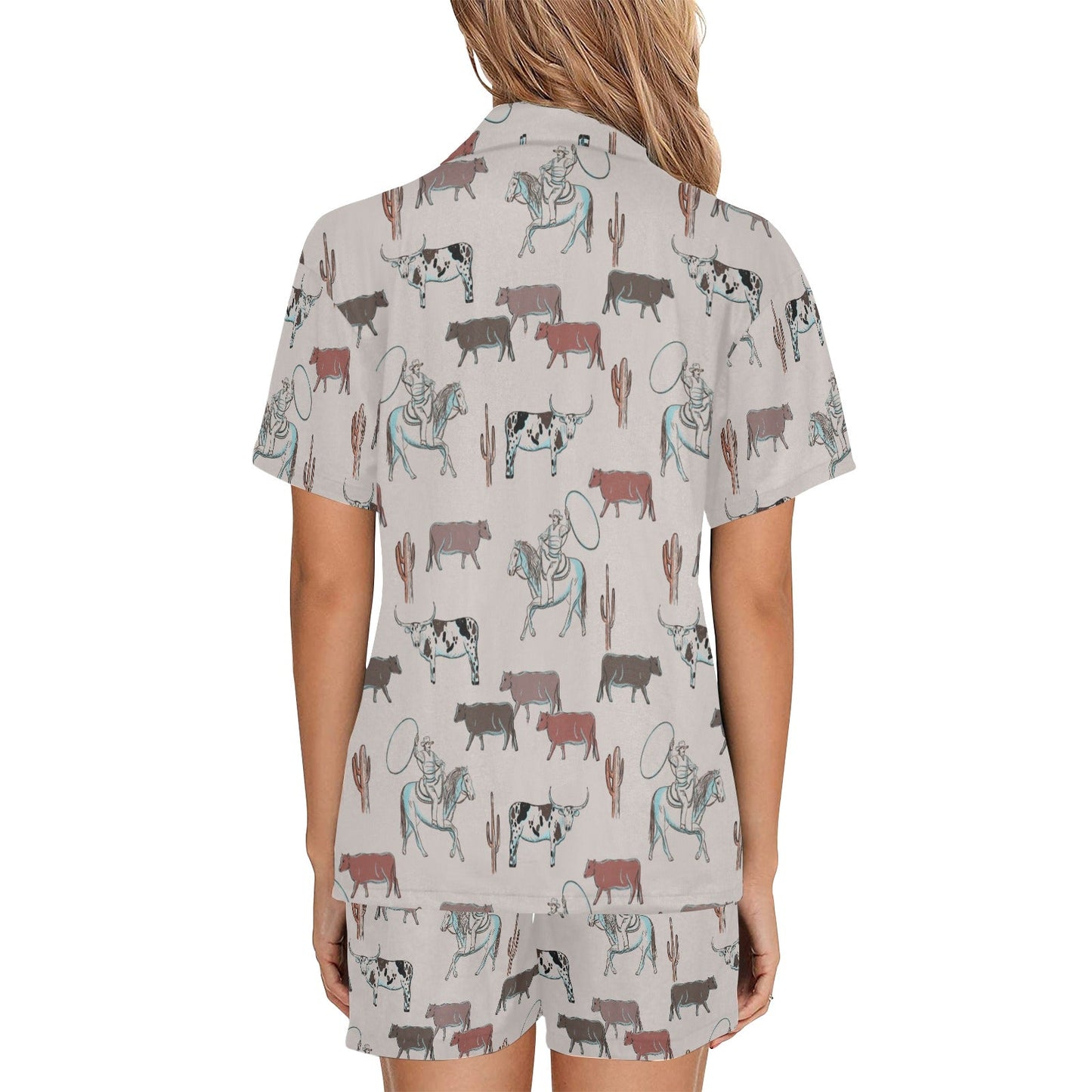 Baha Ranch Cattle Drive Women's Western Pajama Set