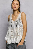 POL Crochet Fringe Hem Tank Top - Trendsi - Flyclothing LLC
