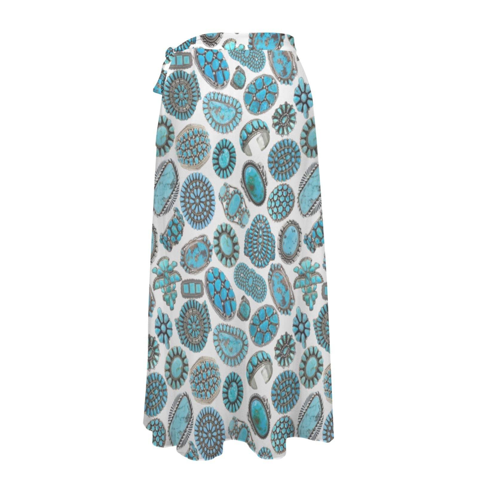 Baha Ranch All Turquoise Beach Coverup Skirt
