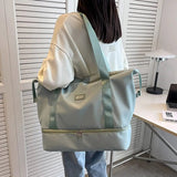 Multi Pocket Nylon Travel Bag - Trendsi