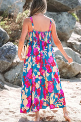 Floral Square Neck Cami Dress with Pockets - Trendsi - Flyclothing LLC