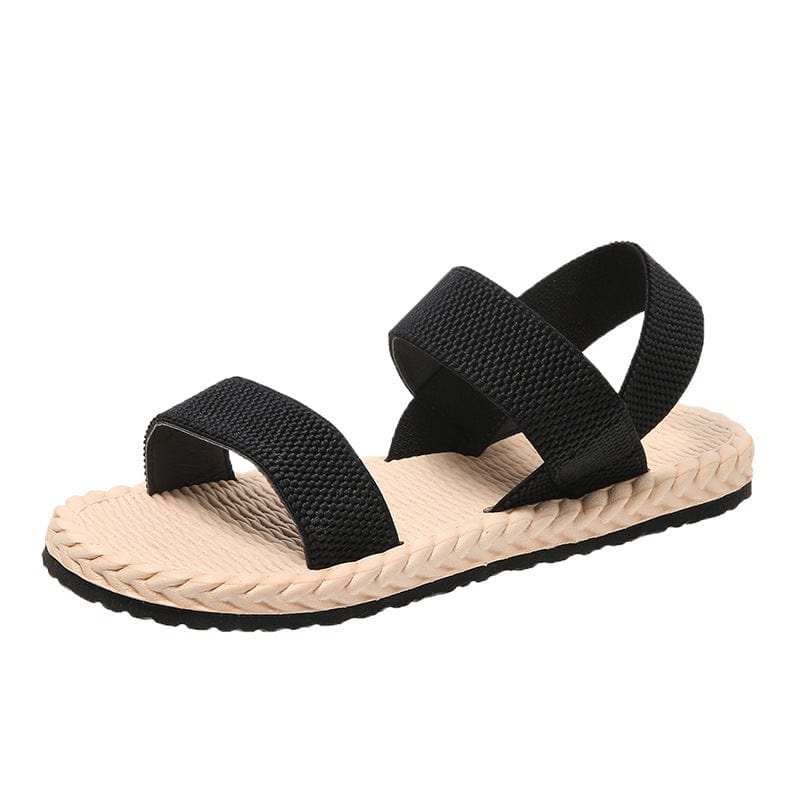 Open Toe Flat Sandals - Trendsi - Flyclothing LLC