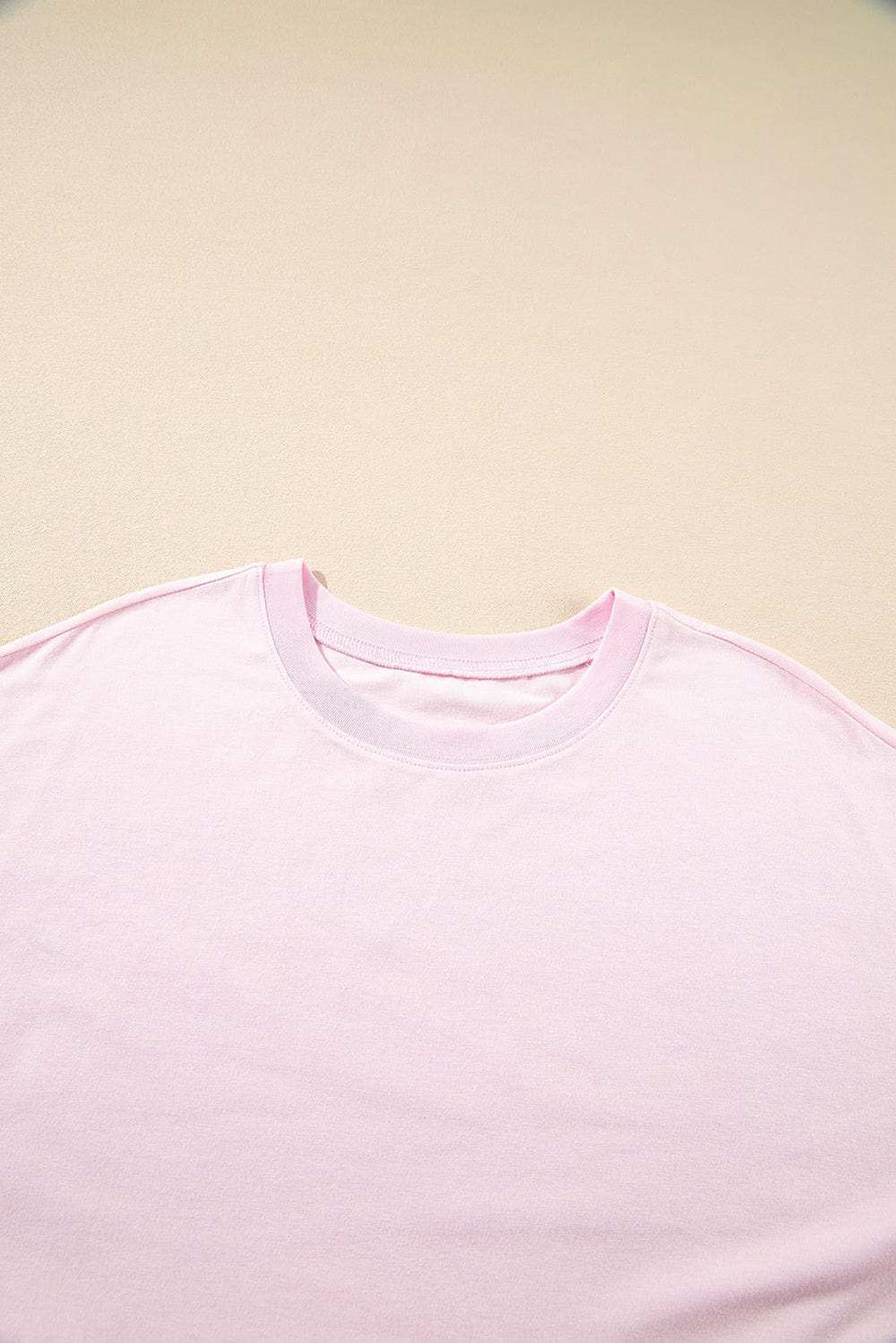 Round Neck Half Sleeve Mini Dress - Trendsi - Flyclothing LLC