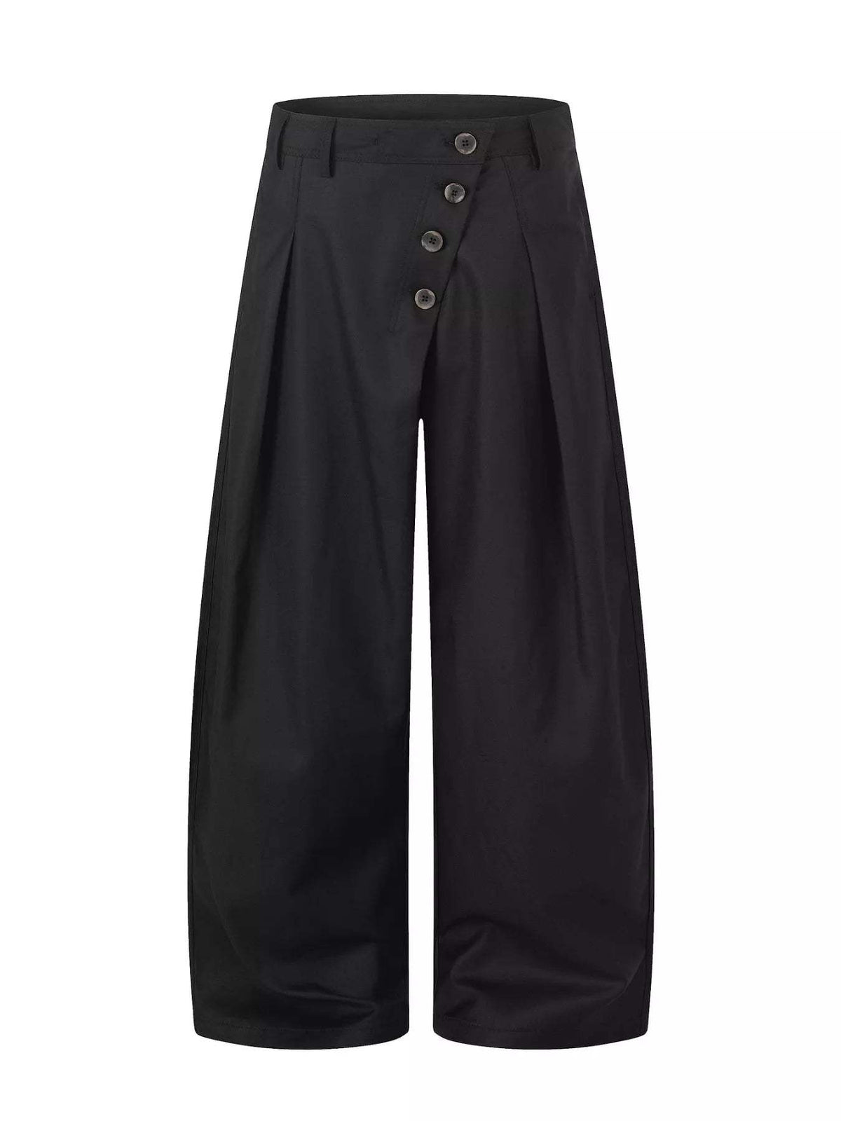 Men's Asymmetrical Button Wide-Leg Pants - Trendsi - Flyclothing LLC