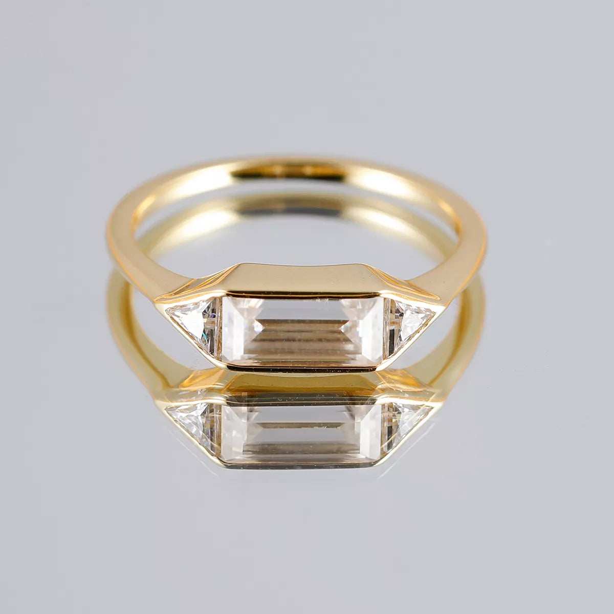 1 Carat Moissanite 925 Sterling Silver Ring - Trendsi - Flyclothing LLC