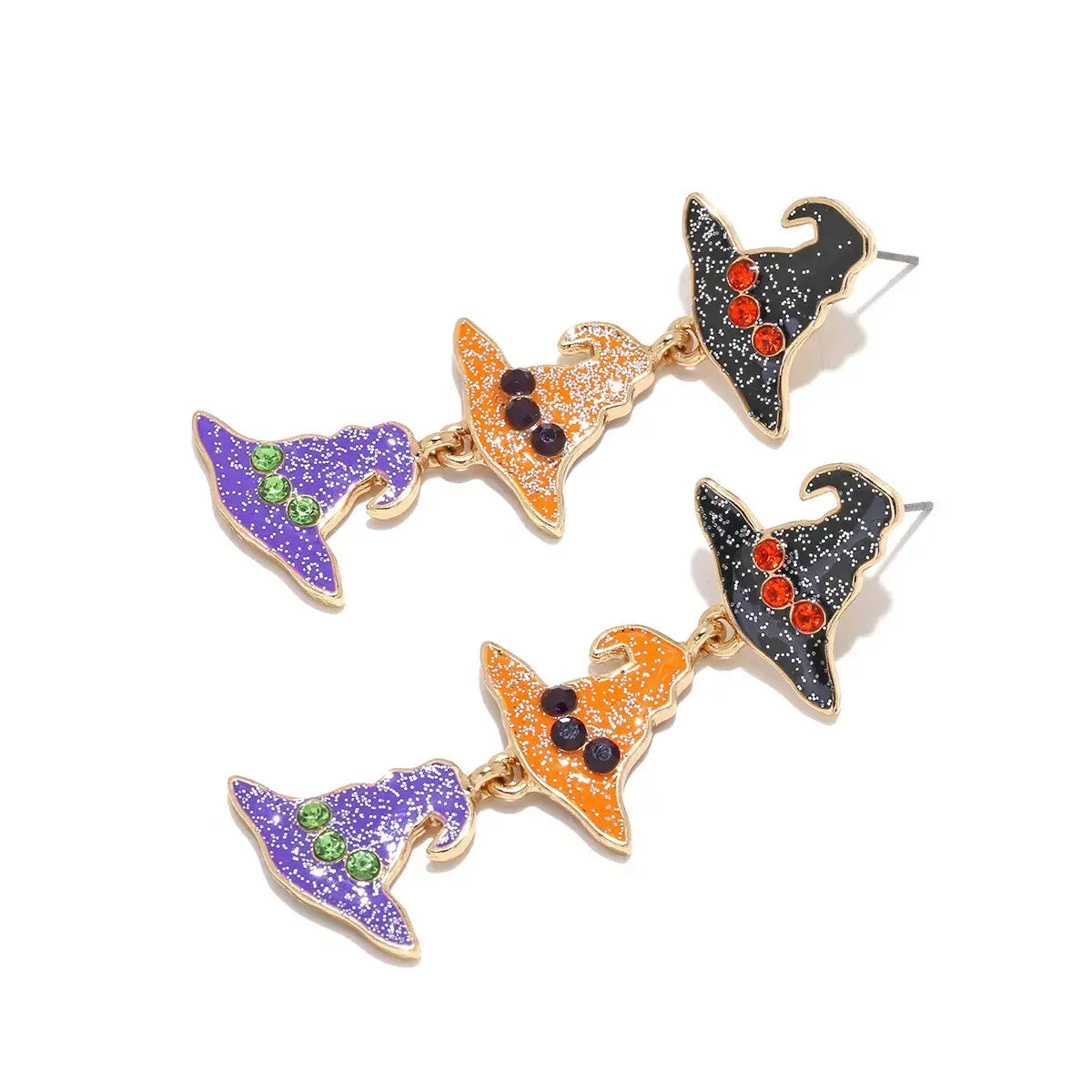 Halloween Witch Hat Drop Earrings - Trendsi - Flyclothing LLC