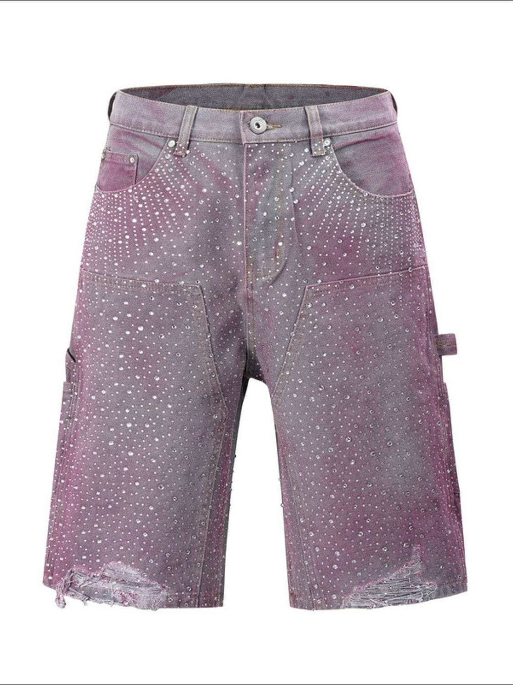 Men's Rhinestone Shorts with Pockets - Trendsi - Flyclothing LLC