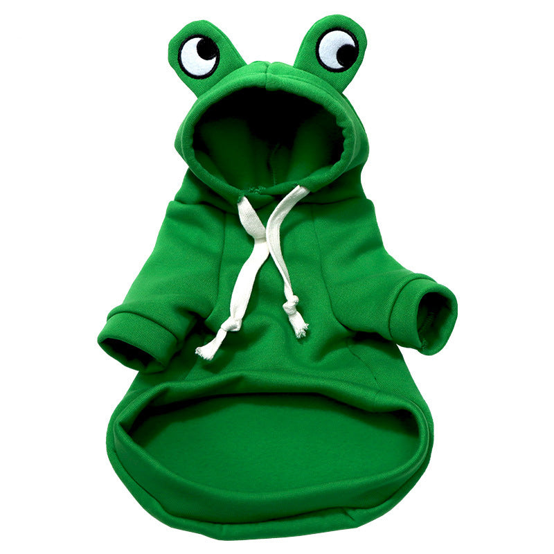 Soft Warm Cat Clothes For Small Dogs Cats Funny Halloween Cosplay Frog Costume Kitten Creative Sweatshirts Pet Autumn Hoodies - My Store - Flyclothing LLC