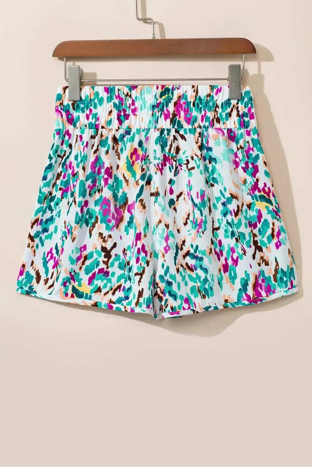 Printed High Waist Shorts - Trendsi - Flyclothing LLC