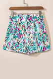 Printed High Waist Shorts - Trendsi - Flyclothing LLC