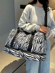 Oxford Cloth Leopard Travel Bag - Trendsi