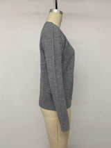 Contrast Button Long Sleeve Cardigan - Trendsi - Flyclothing LLC