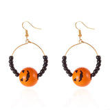 18K Gold-Plated Halloween Bead Earrings - Trendsi - Flyclothing LLC