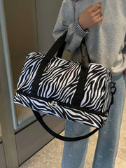 Oxford Cloth Leopard Travel Bag - Trendsi