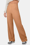 Decorative Button High Rise Pants - Trendsi - Flyclothing LLC