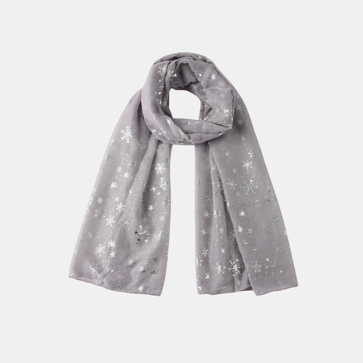 Thermal Snowflakes Polyester Scarf - Trendsi