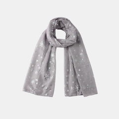 Thermal Snowflakes Polyester Scarf - Trendsi