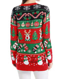 Reindeer Button Up Long Sleeve Cardigan - Trendsi - Flyclothing LLC