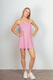 VERY J Sleeveless Active Tennis Dress with Unitard Liner - Trendsi - Flyclothing LLC