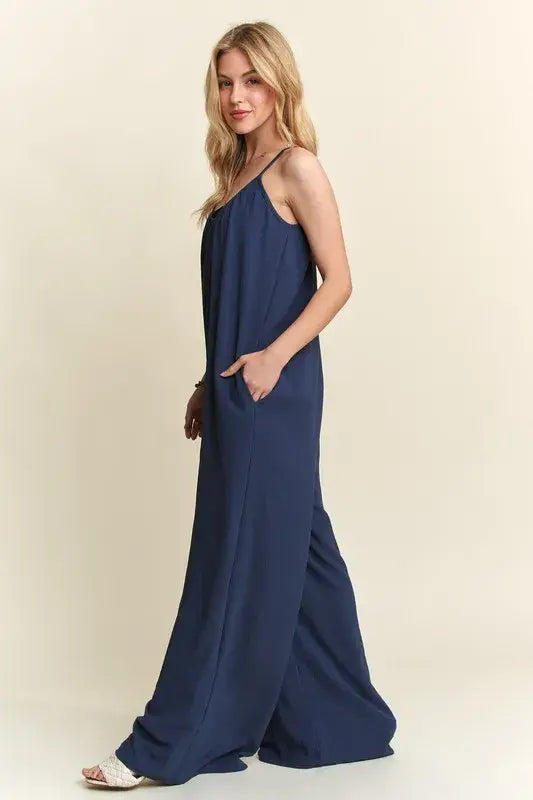 ADORA Wide Leg Casual Cami Jumpsuit - Trendsi - Flyclothing LLC