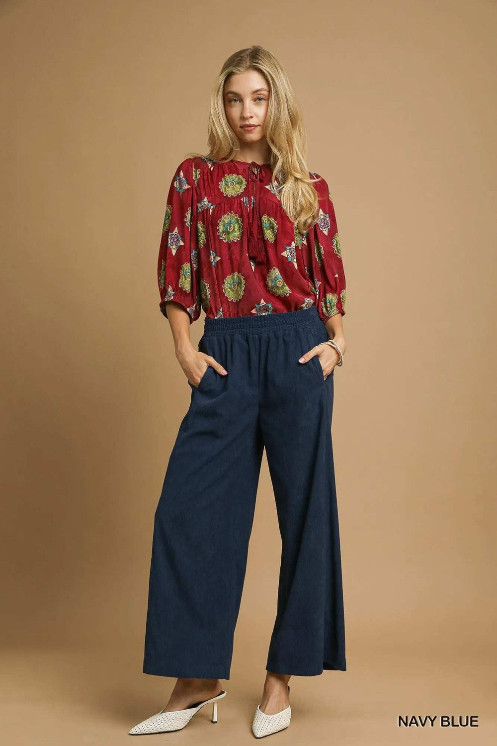 Umgee Wide-Leg Corduroy Pants - Trendsi - Flyclothing LLC