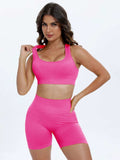 Scoop Neck Wide Strap Top and Shorts Active Set - Trendsi - Flyclothing LLC