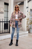 Plaid Button Up Long Sleeve Shirt - Trendsi - Flyclothing LLC