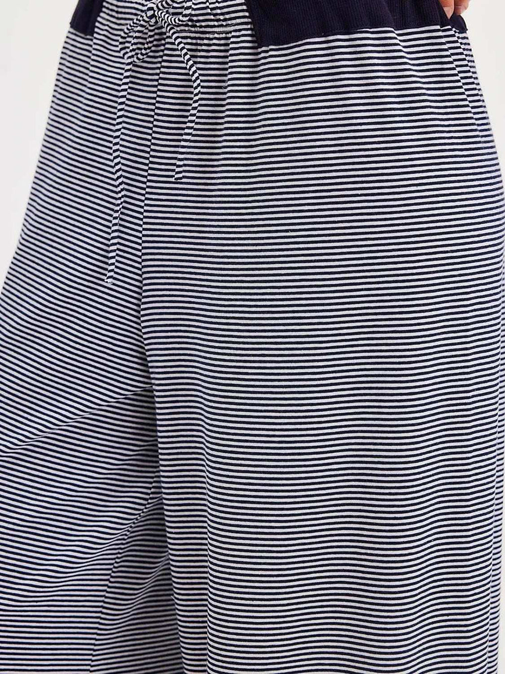 Drawstring Striped Wide Leg Pants - Trendsi - Flyclothing LLC