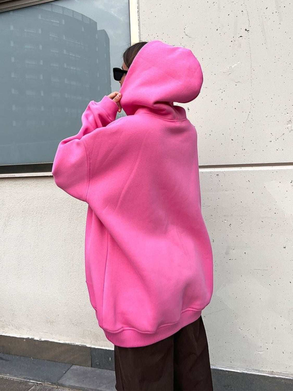 Pocketed Dropped Shoulder Long Sleeve Hoodie - Trendsi - Flyclothing LLC