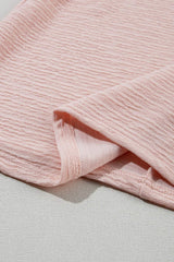 Round Neck Frill Short Sleeve T-Shirt - Trendsi - Flyclothing LLC