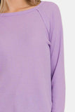 Zenana Waffle Long Sleeve T-Shirt - Trendsi - Flyclothing LLC