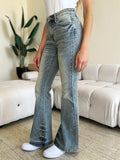 Judy Blue Full Size High Waist Flare Jeans - Trendsi - Flyclothing LLC
