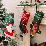 Printed Christmas Stocking Hanging Widget - Trendsi - Flyclothing LLC