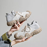 Contrast Mesh Platform Athletic - Trendsi - Flyclothing LLC