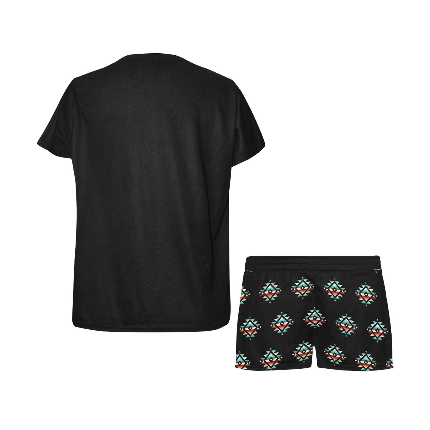 Baha Ranch Native Buffalo Women's Western Top and Short Pajama Set