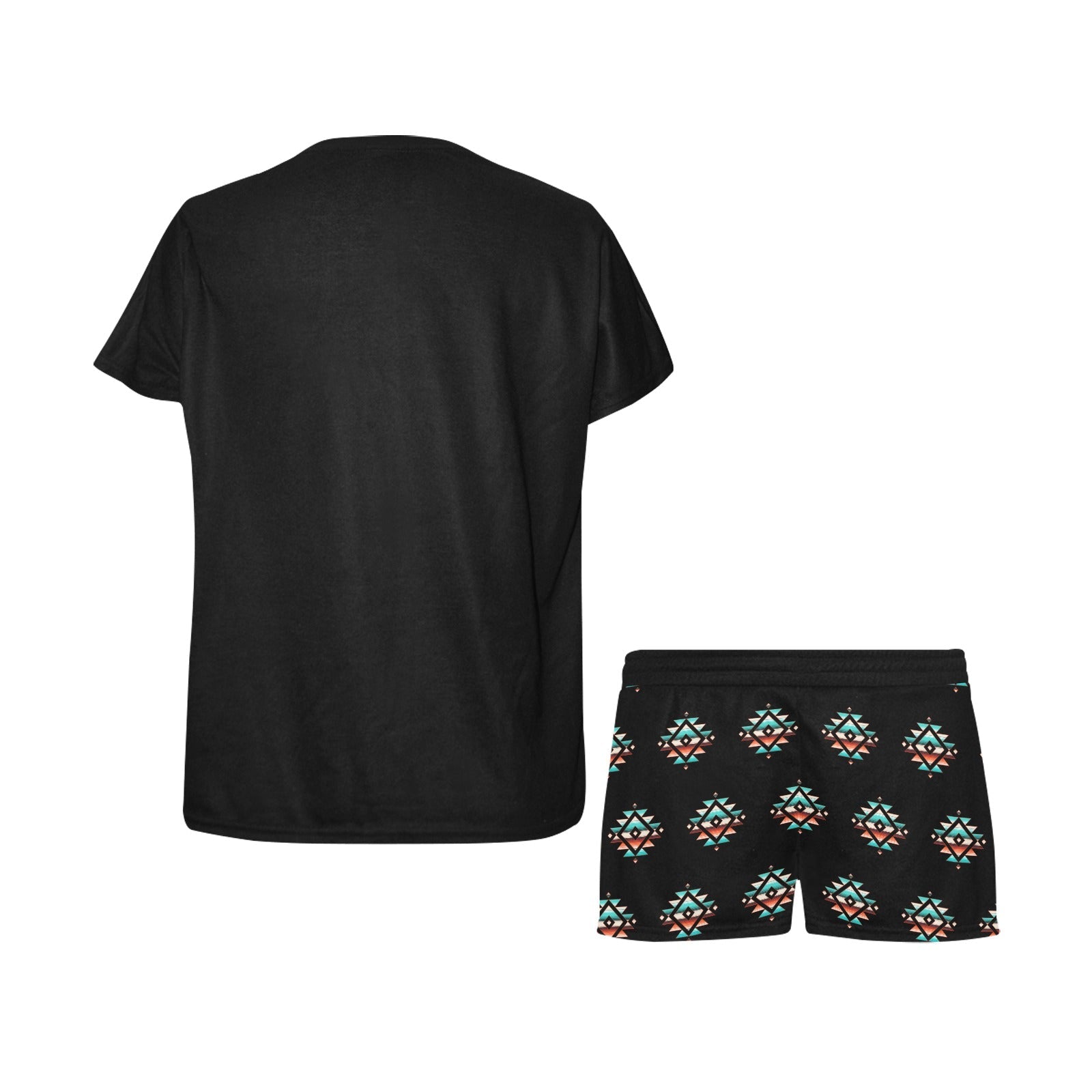 Baha Ranch Native Buffalo Women's Western Top and Short Pajama Set
