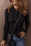Button Up Collared Neck Cardigan - Trendsi - Flyclothing LLC